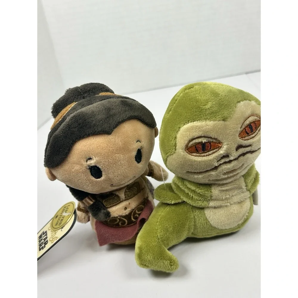 Hallmark itty bittys Princess Leia Jabba Plush Star Wars Comic Con 2016 Set